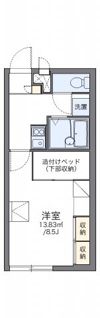 レオパレスパークサイド北谷の間取り画像