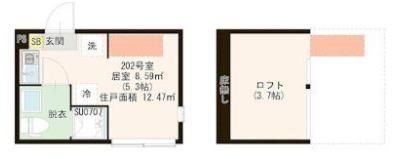 ハレテラス平和台の間取り画像