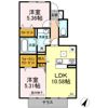 クレセントⅠの間取り画像