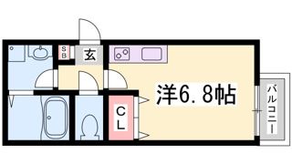 クレセント西代の間取り画像