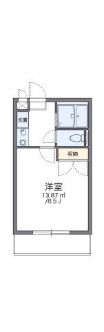 レオパレスラークスパー玉村の間取り画像