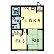 大江ハイツの間取り画像