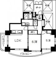 ライオンズマンション比治山公園の間取り画像