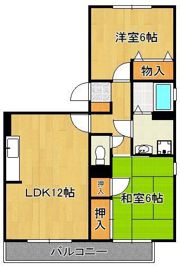 クレール徳力の間取り画像