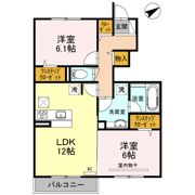 Lily Oak (ﾘﾘｨ ｵｰｸ)の間取り画像