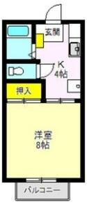 メゾンド・フィーユB棟の間取り画像