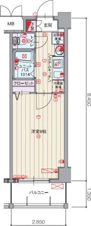 パルティール今池の間取り画像