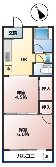 ガーデンメゾンB棟の間取り画像