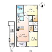 グランディール高屋敷B棟の間取り画像