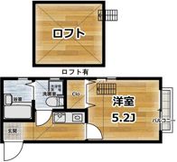 ハイツ文月の間取り画像