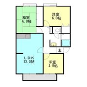 サンビレッジ西大寺 Aの間取り画像