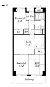 パークエイト戸田の間取り画像