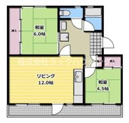 山田池団地12号棟の間取り画像
