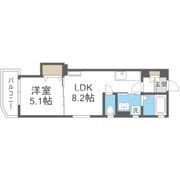 ピレーネ北条Ⅲの間取り画像