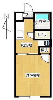 コーポつしまの間取り画像