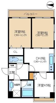 ビクトリアハイツの間取り画像