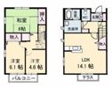 グリーンハイツ木太 Aの間取り画像