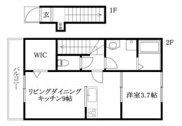 GALLERY HOUSE 衣山 Aの間取り画像