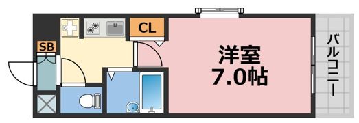 ディナスティ松屋町の間取り画像