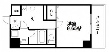 COTHAX北長瀬の間取り画像