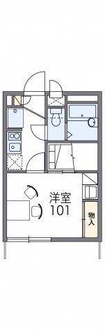 レオパレスサツキの間取り画像