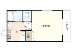 己斐上タウンBの間取り画像