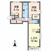 メゾンみくりな白石の間取り画像
