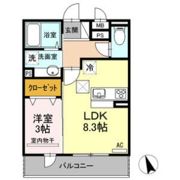 クレール八乙女の間取り画像