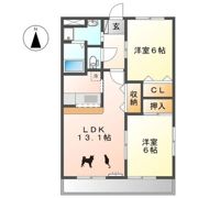 コンフォースⅡの間取り画像