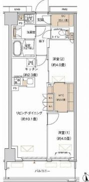 プライムネクサス大森北の間取り画像