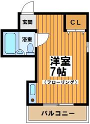 サンライズヴィラ浜田山の間取り画像