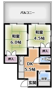 マンション大隅の間取り画像