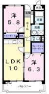 セントラルヒルズの間取り画像