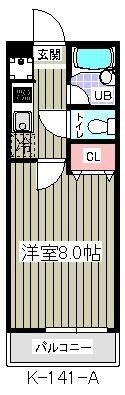 グランビスタ参番館(K-141)の間取り画像