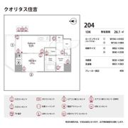 クオリタス住吉の間取り画像
