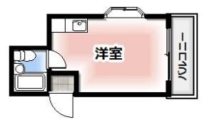 パーソナル13番館の間取り画像