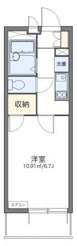 レオパレスマイムの間取り画像