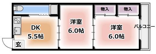 赤井マンションの間取り画像