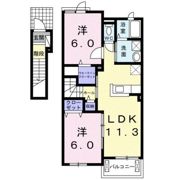 セレーノ日向Ⅱの間取り画像