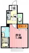 Shambre古市B棟の間取り画像