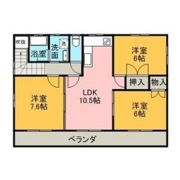 クレセントパレスBの間取り画像