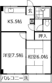アメニティ瀬川の間取り画像