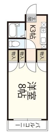 エスポアール北長瀬の間取り画像