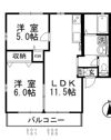 パインツリーDの間取り画像