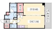 エステムコート神戸元町Ⅱリザーヴの間取り画像