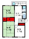 北野田マンション巽A棟の間取り画像