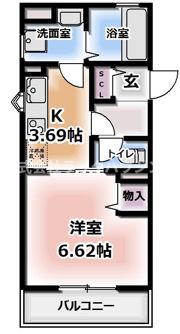 カーサヴィータ門真市栄町の間取り画像