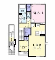 ソレイユ．Fの間取り画像