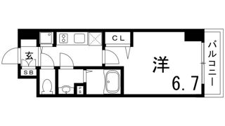 プレサンスKOBEシフォンの間取り画像