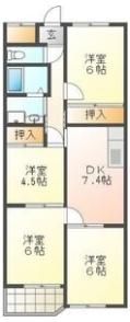 シーズンコート植田南の間取り画像